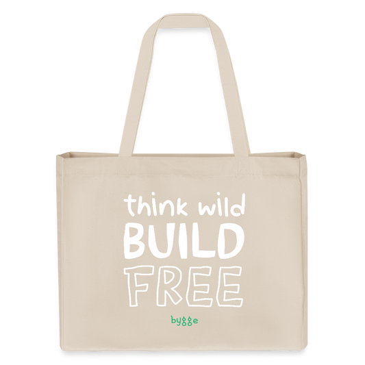 bygge Shopper "THINK WILD" - Naturweiß