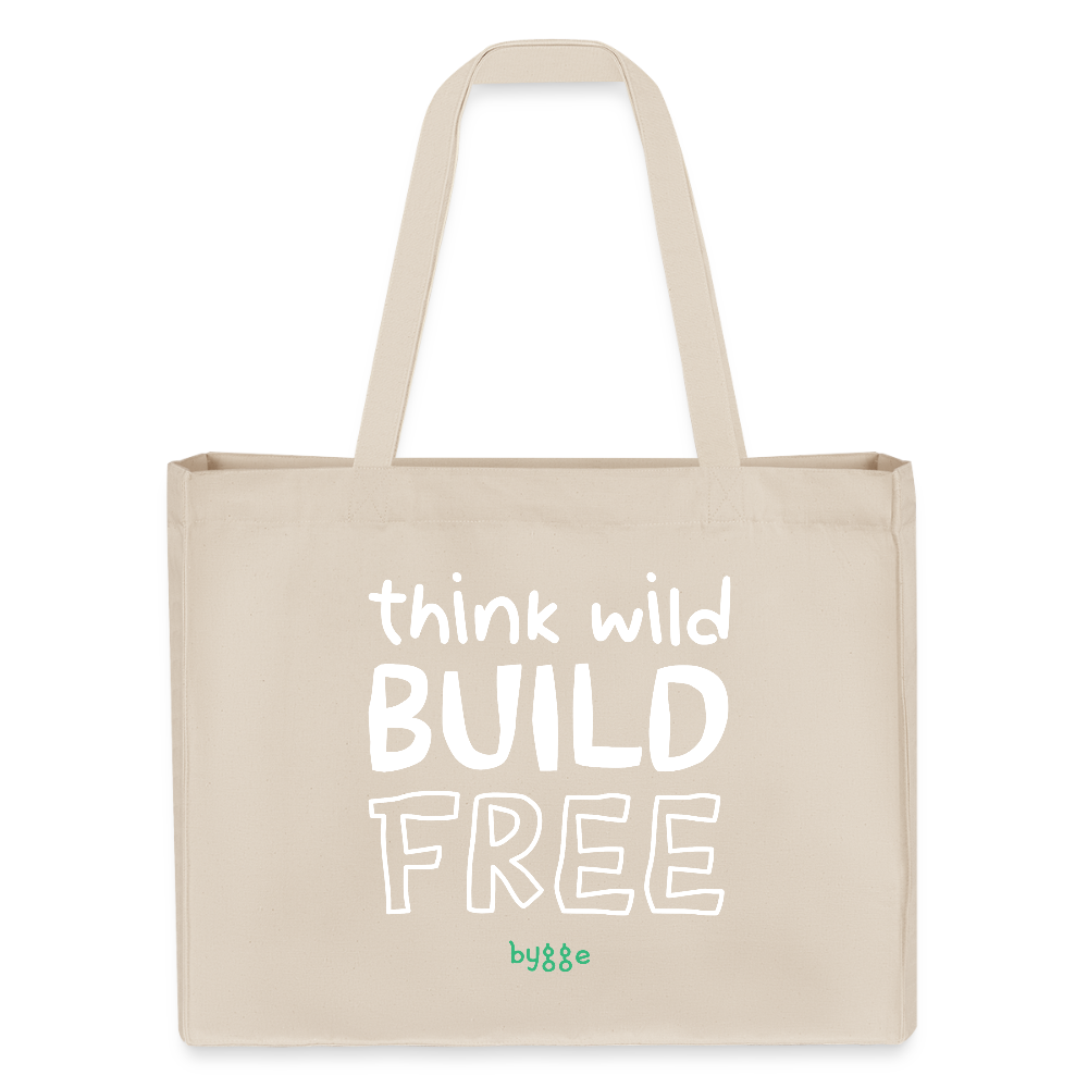 bygge Shopper "THINK WILD" - Naturweiß