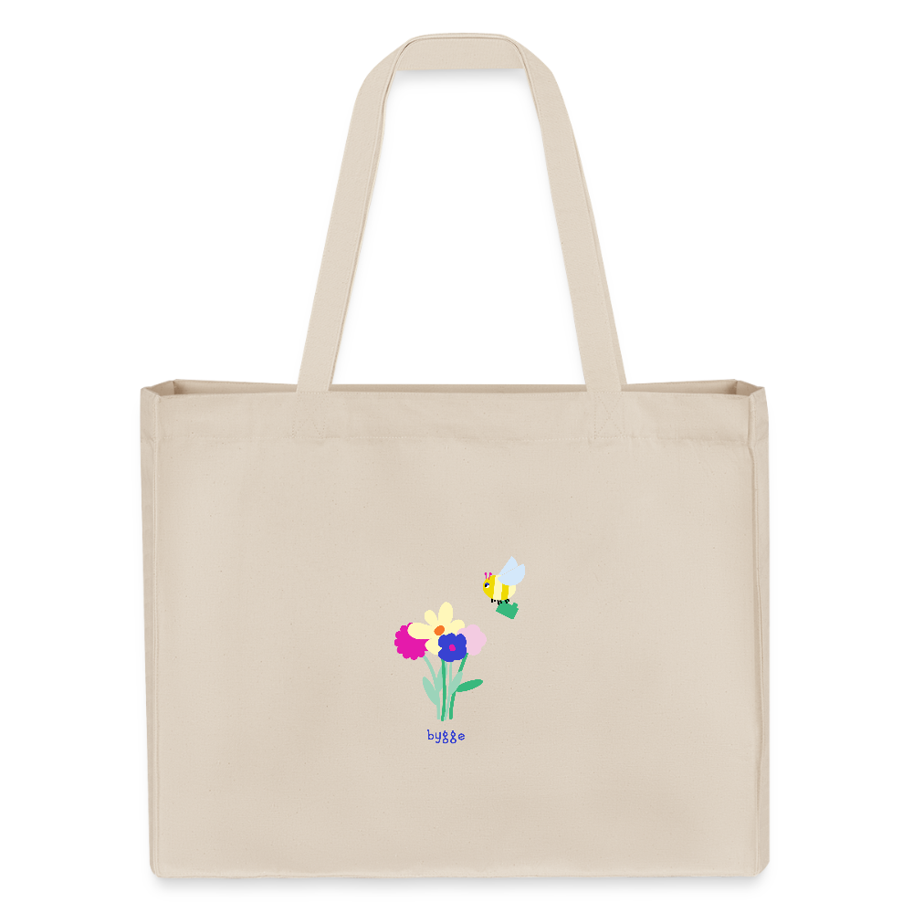bygge Shopper "BLUME" - Naturweiß