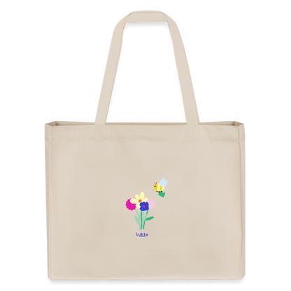 bygge Shopper "BLUME" - Naturweiß