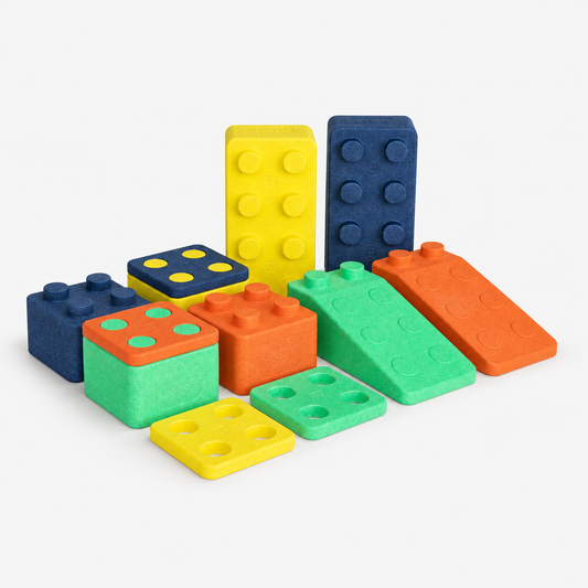 Starterset FARVESPIL - 12 große Bausteine, bunt