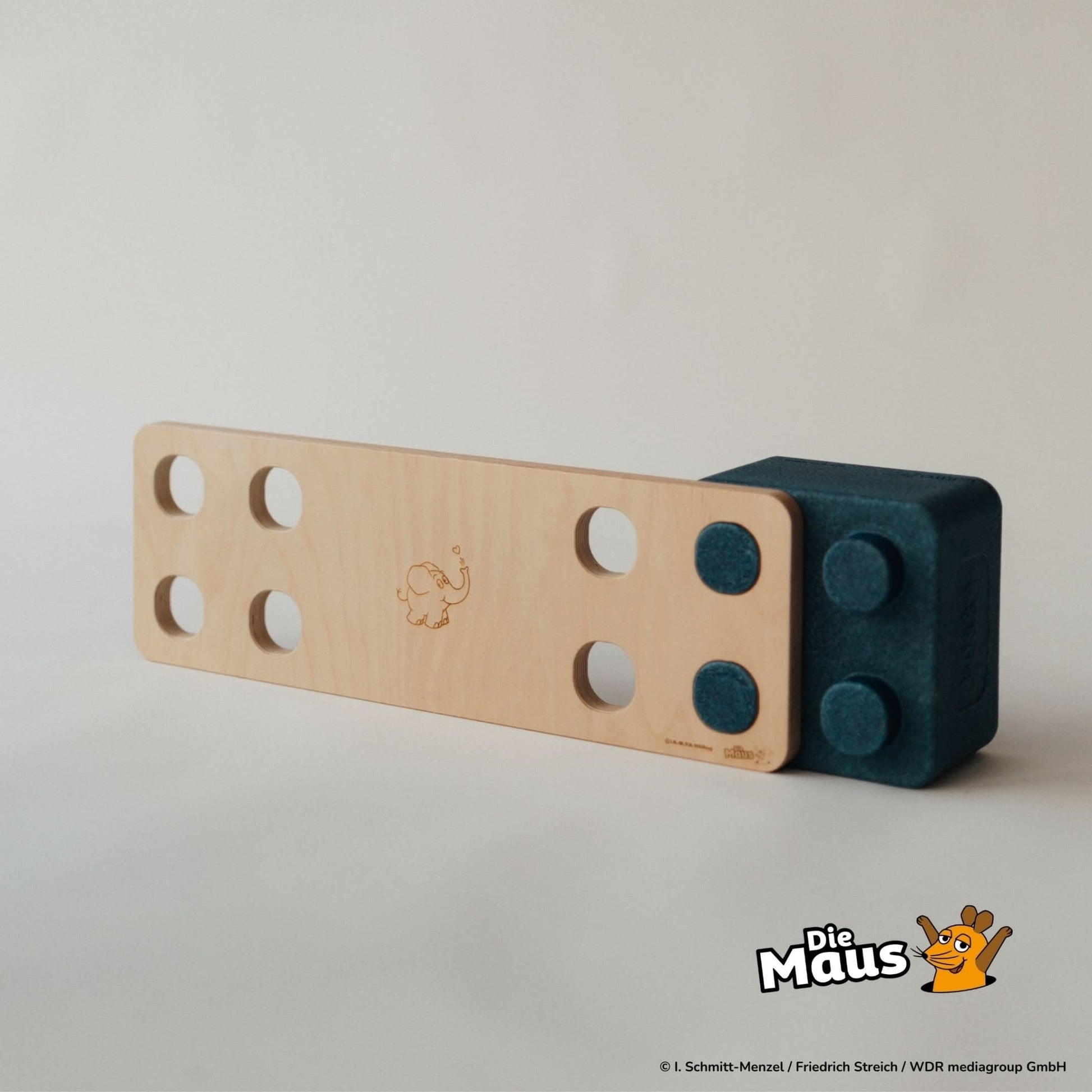 bygge x Die Maus - Multifunktionsbrett "BRO" - 50. Geburtstag Elefant - bygge.store