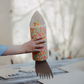 Raketenstart mit bygge